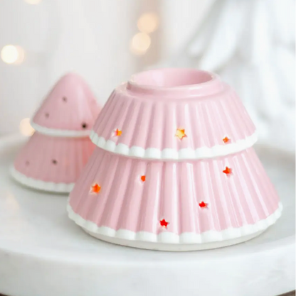 Pink Christmas Tree Oil Burner