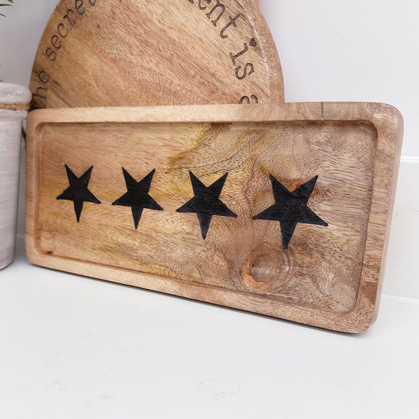 Four Star Wooden Tray