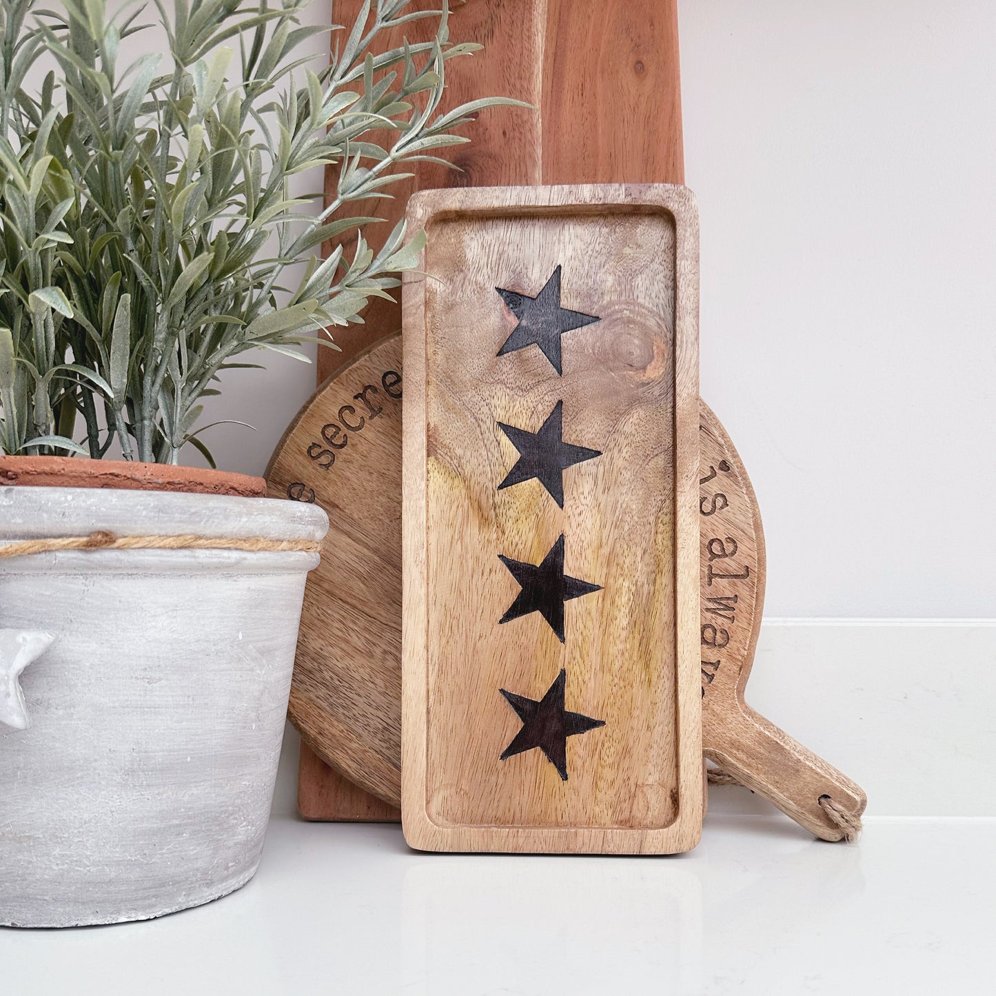 Four Star Wooden Tray