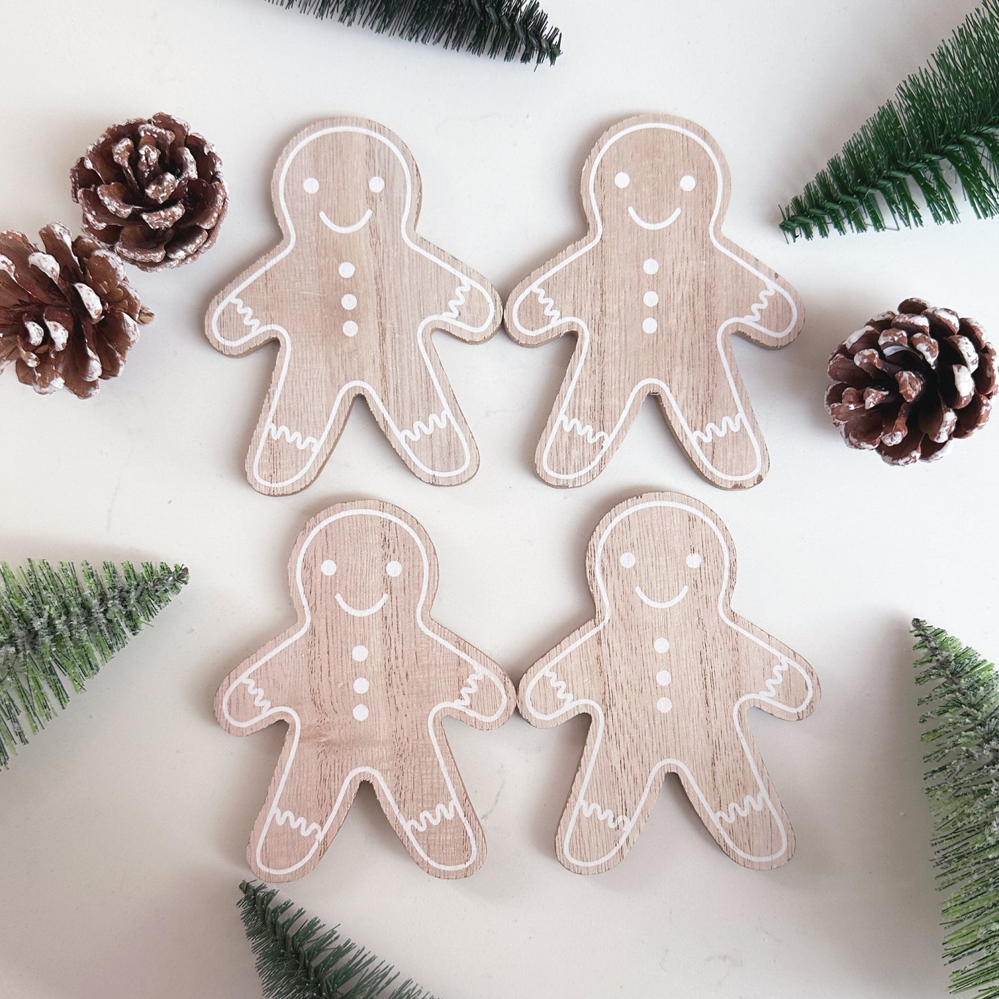 Christmas Gingerbread Man Mini Coasters