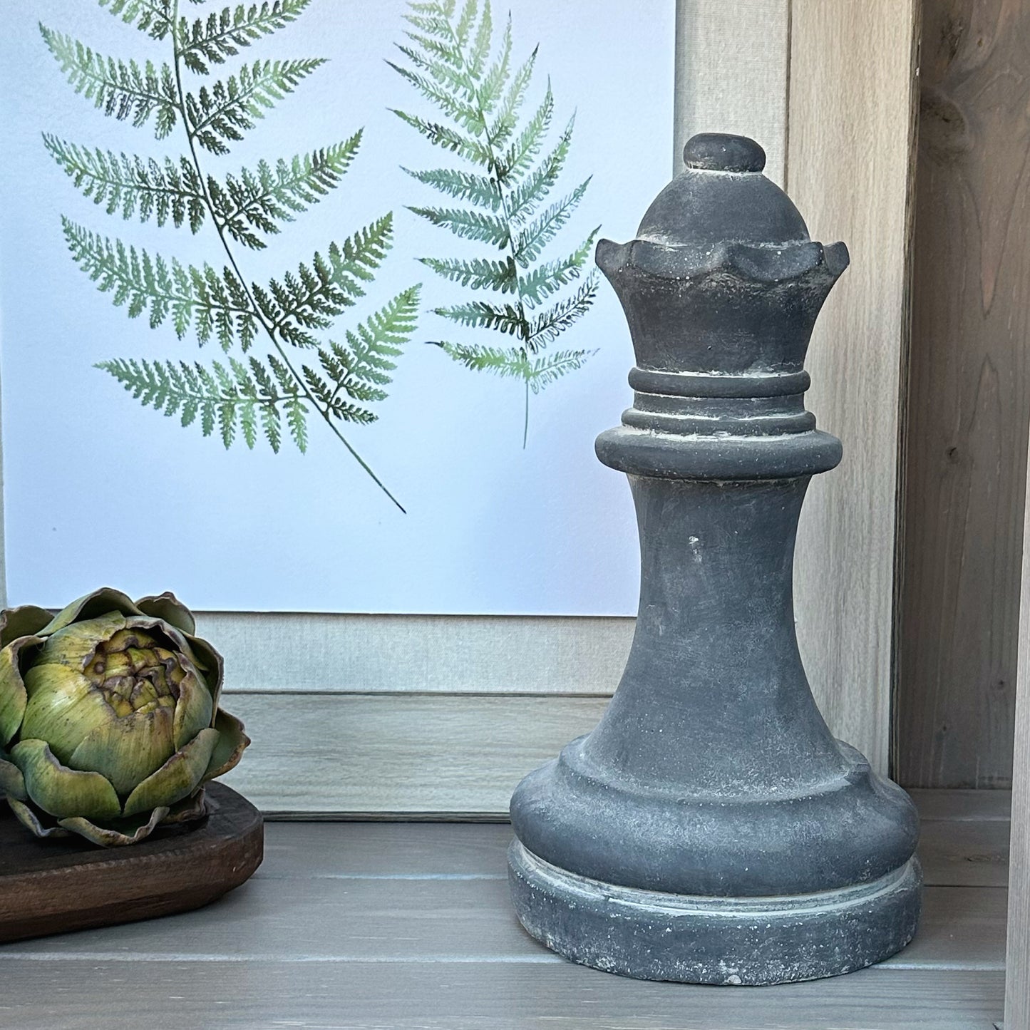 Dark Grey Queen Chess Piece