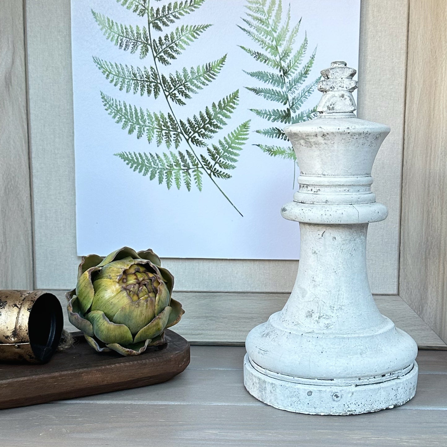 Light Grey King Chess Piece