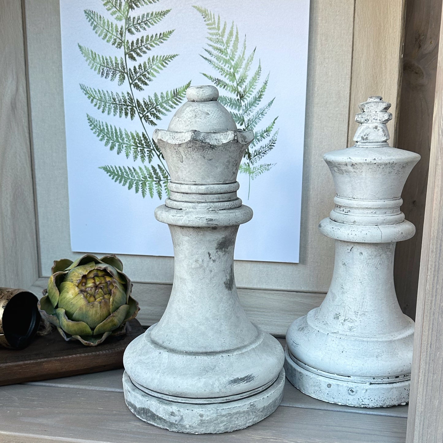 Light Grey King Chess Piece