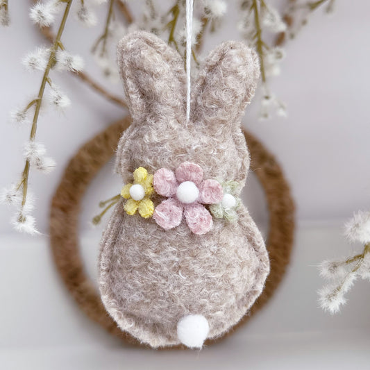 Hanging Fabric Bunny - Available in 2 Colours