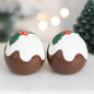Christmas Pudding Salt and Pepper Shakers