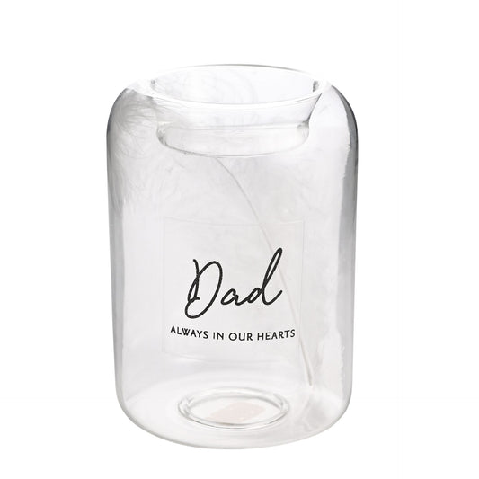 Dad Always In Our Hearts Tea-light Holder