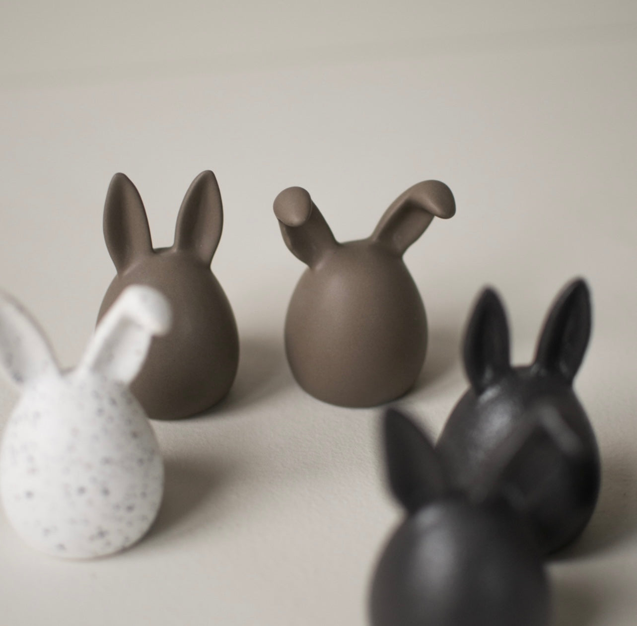 Ceramic Bunny Trio - Available in 3 Colours