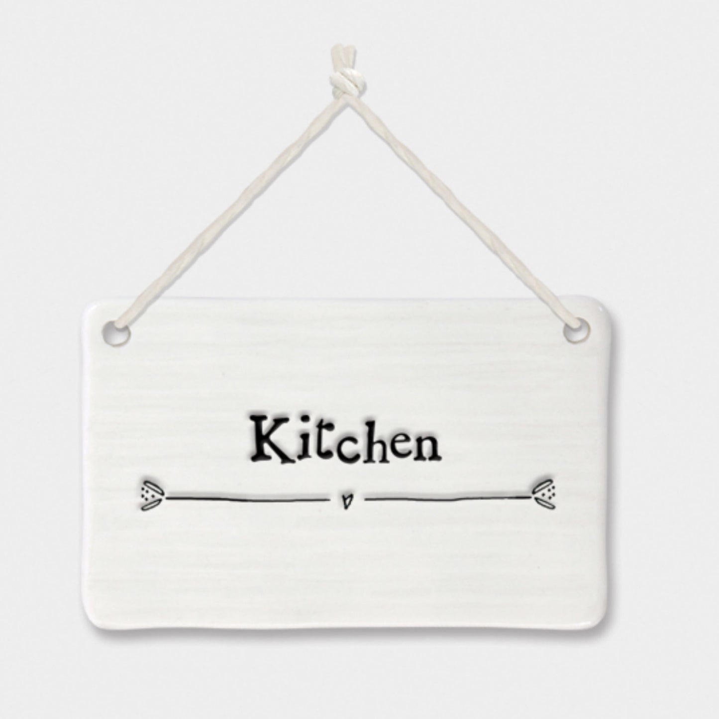 Small Kitchen Porcelain Hanging Sign