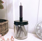 Candle Holder with Black Screw Lid