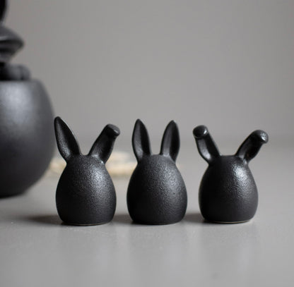 Ceramic Bunny Trio - Available in 3 Colours