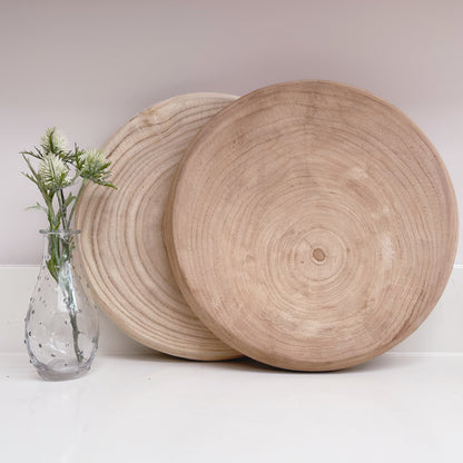 Chunky Round Paulownia Display Board