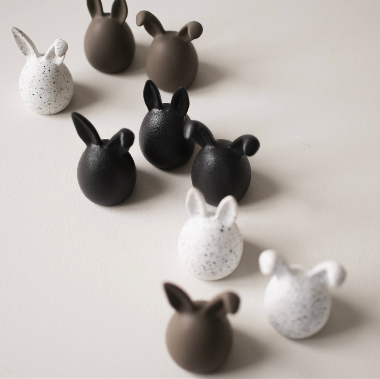 Ceramic Bunny Trio - Available in 3 Colours