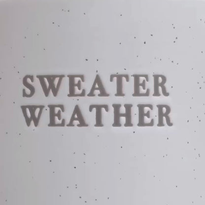 'Sweater Weather' Speckled Ceramic Mug