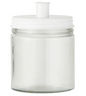 Candle Holder with White Screw Lid